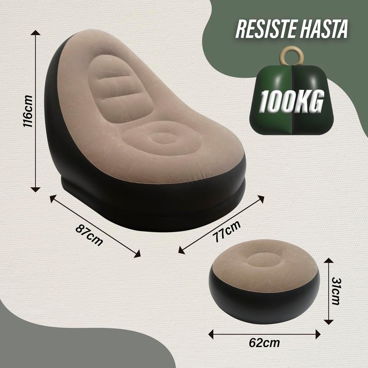 Sillon Inflable + Otoman