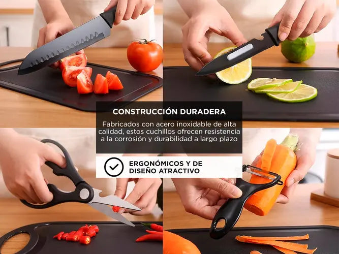 JUEGO DE CUCHILLOS 7 PIEZAS